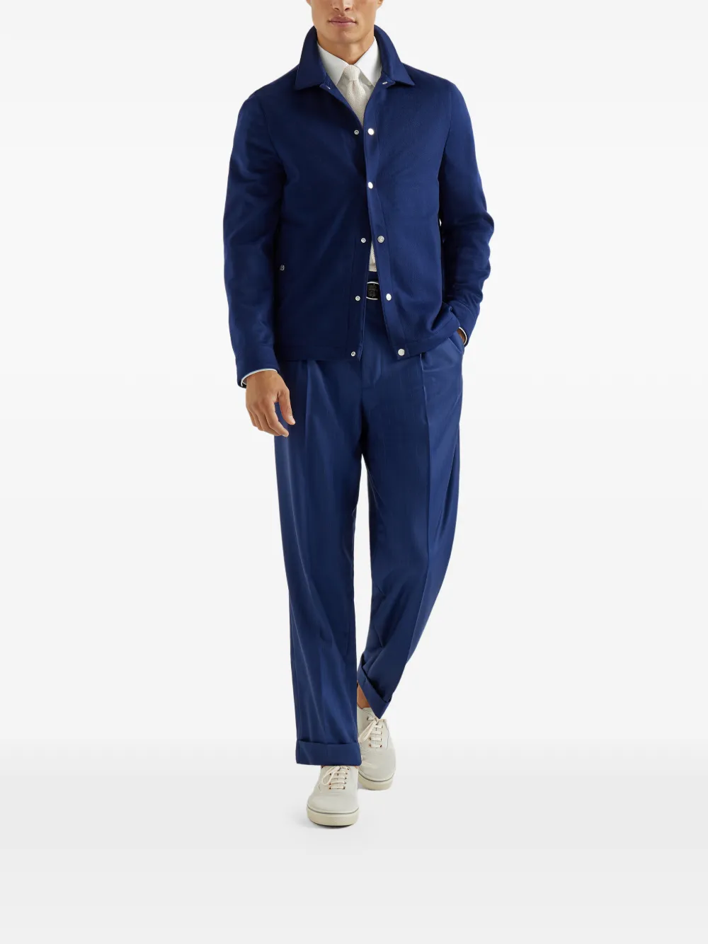 Brunello Cucinelli Hemdjacke aus Kaschmir mit Flanellstruktur | Hemdjacken | Image 2