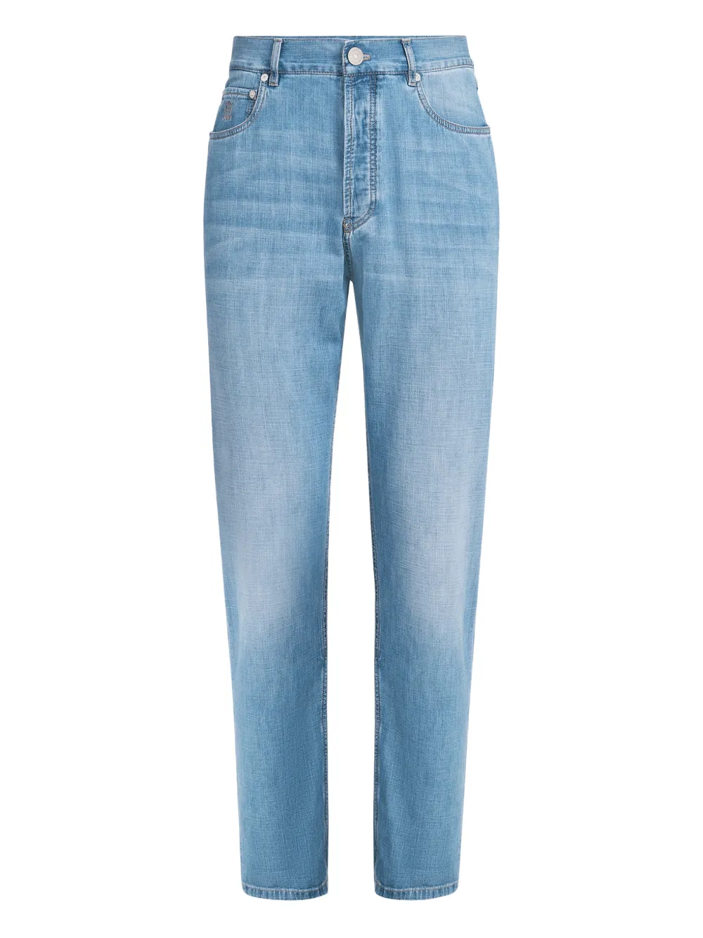 Brunello Cucinelli five-pocket button-fastening jeans | Blue | Image 1
