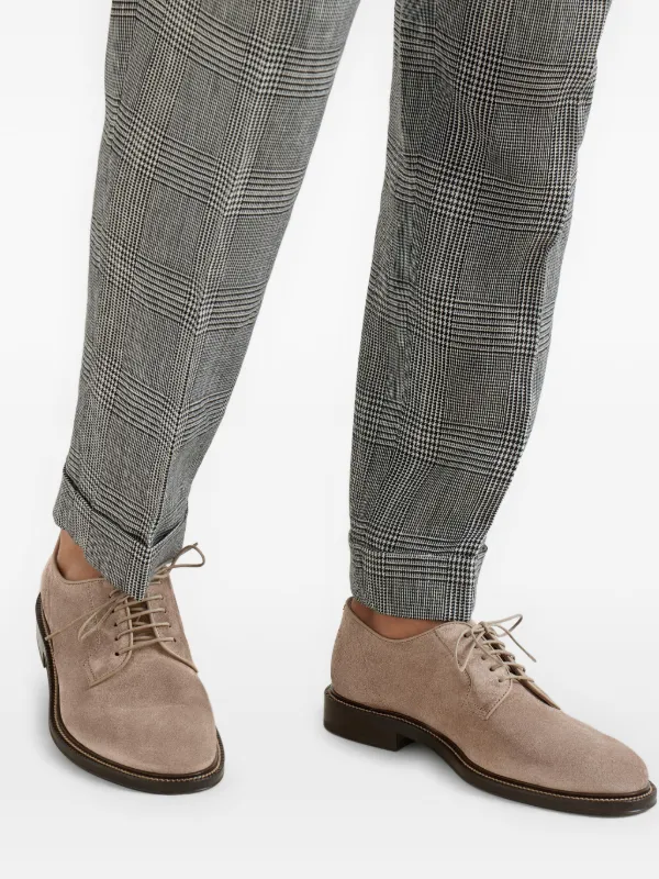 Brunello Cucinelli スエード ダービーシューズ | ニュートラル Brunello Cucinelli スエード ダービーシューズ | ニュートラル