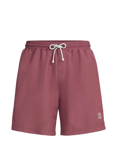 Brunello Cucinelli shorts de playa con cordones en la pretina