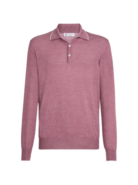 Brunello Cucinelli long-sleeve polo shirt