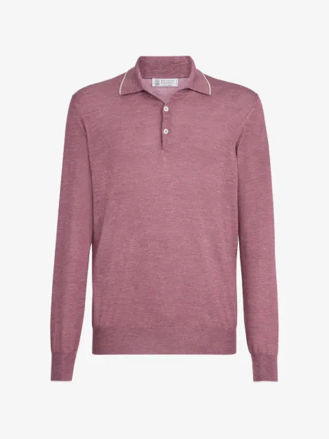 Brunello Cucinelli polo à manches longues