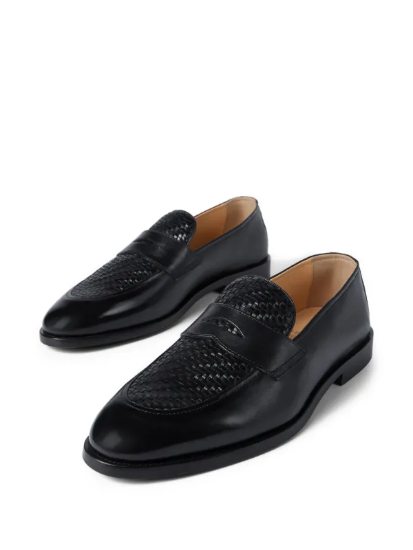 Brunello Cucinelli レザーローファー | ブラック | FARFETCH JP