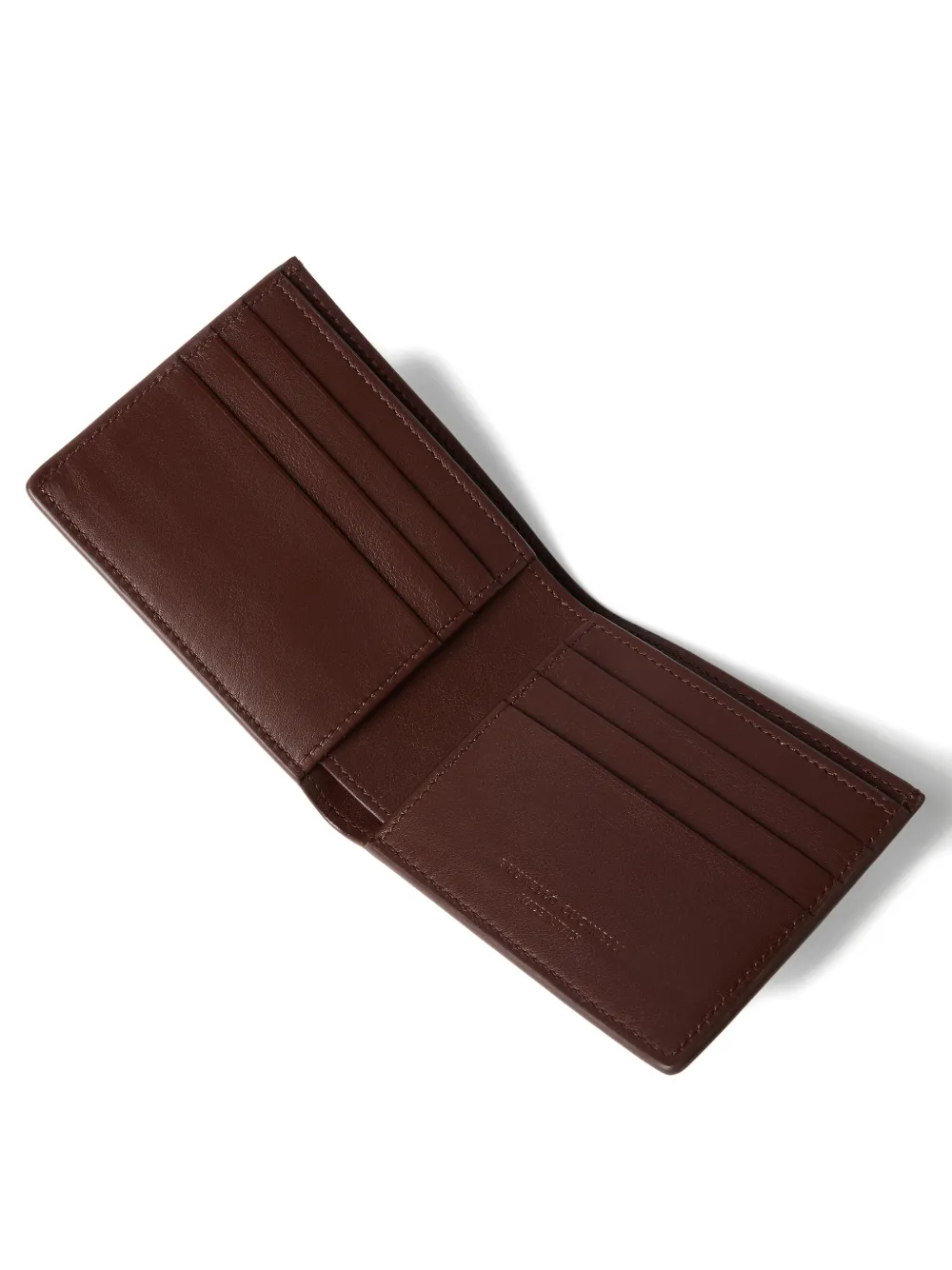 Brunello Cucinelli Portemonnee met logo-reliëf Bruin