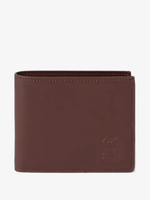 Brunello Cucinelli  cartera con logo en relieve