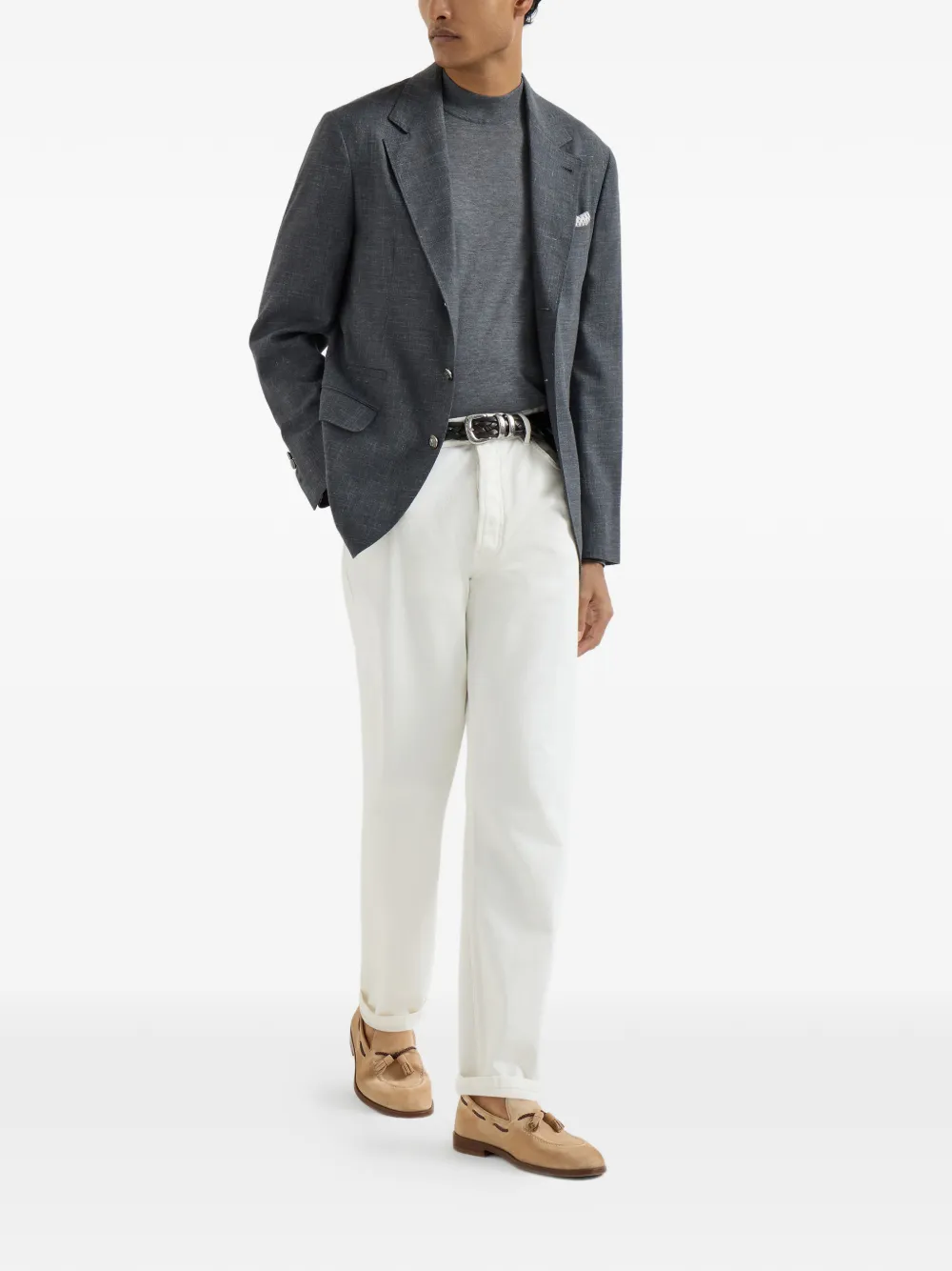 Brunello Cucinelli Loafers met kwastjes Beige