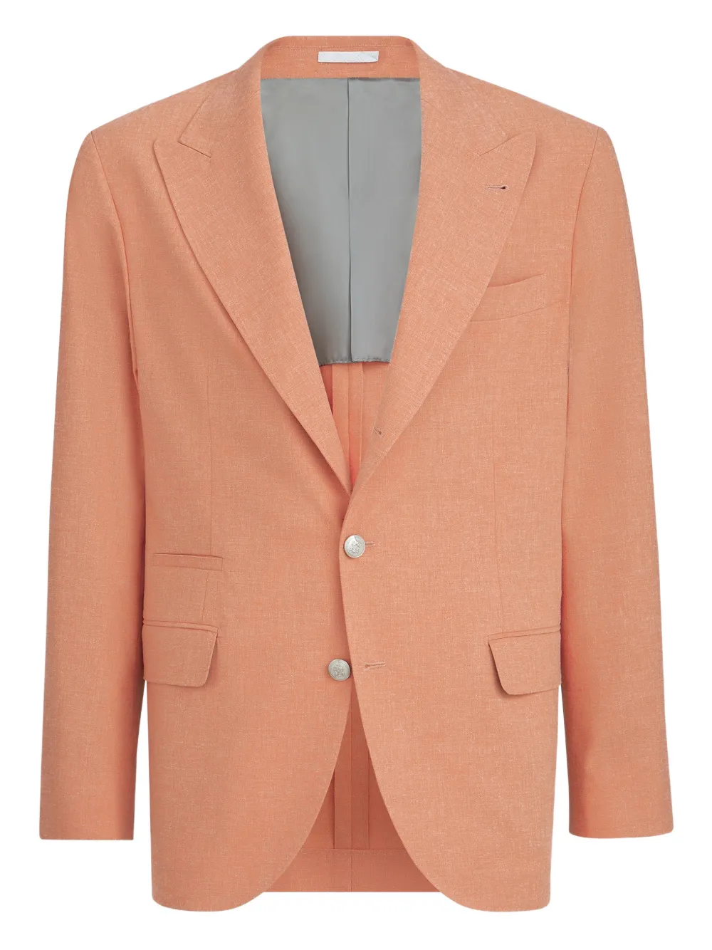 Brunello Cucinelli blazer con solapas de pico | naranja | Image 1