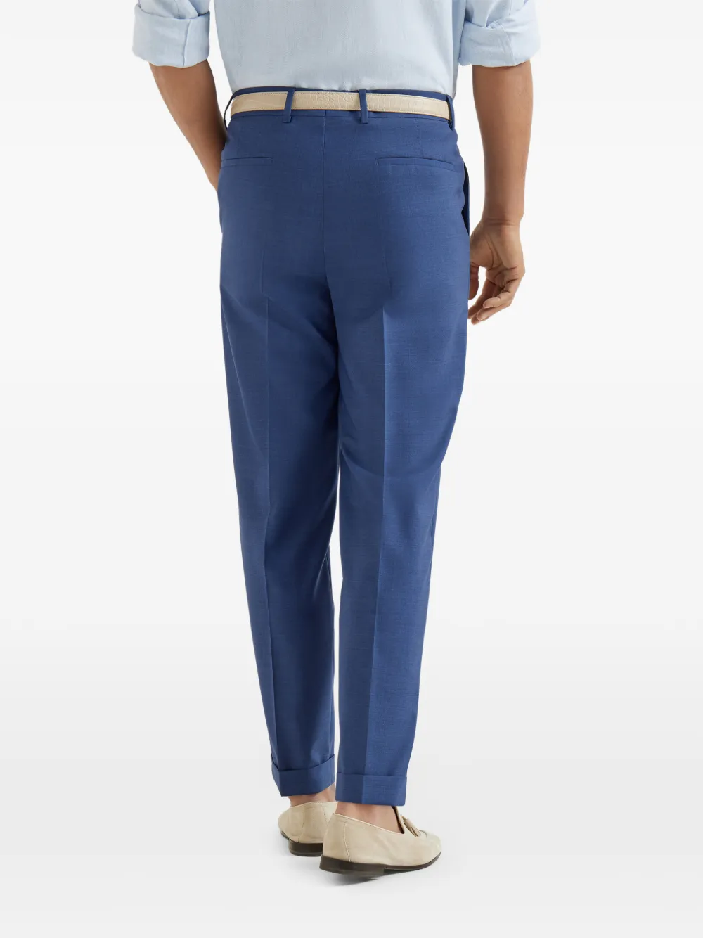  Brunello Cucinelli Pleated Trousers - Blue 