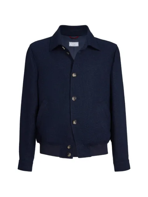 Brunello Cucinelli skjortjacka med knäppning