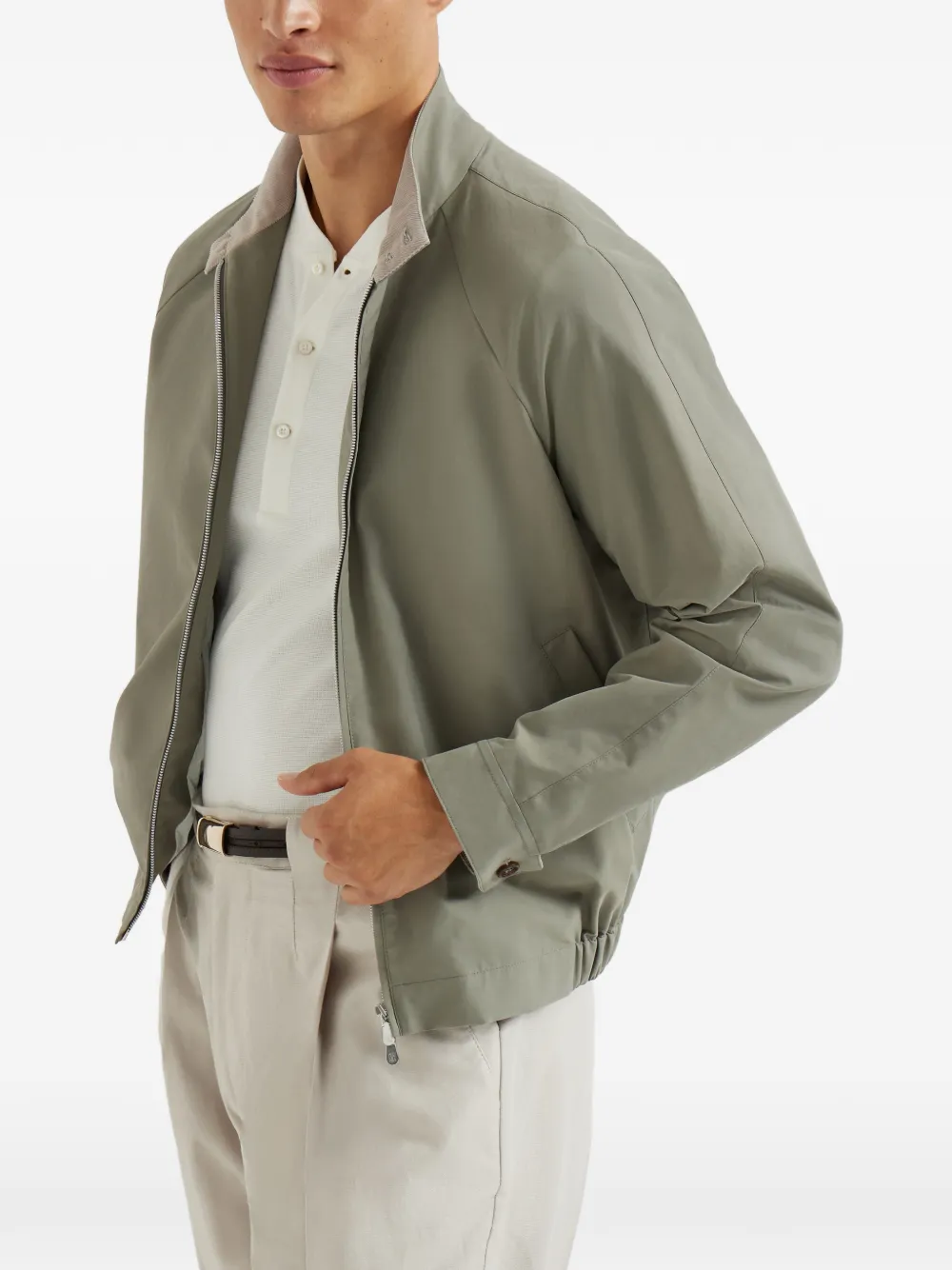  Brunello Cucinelli Zip-up Jacket - Green 