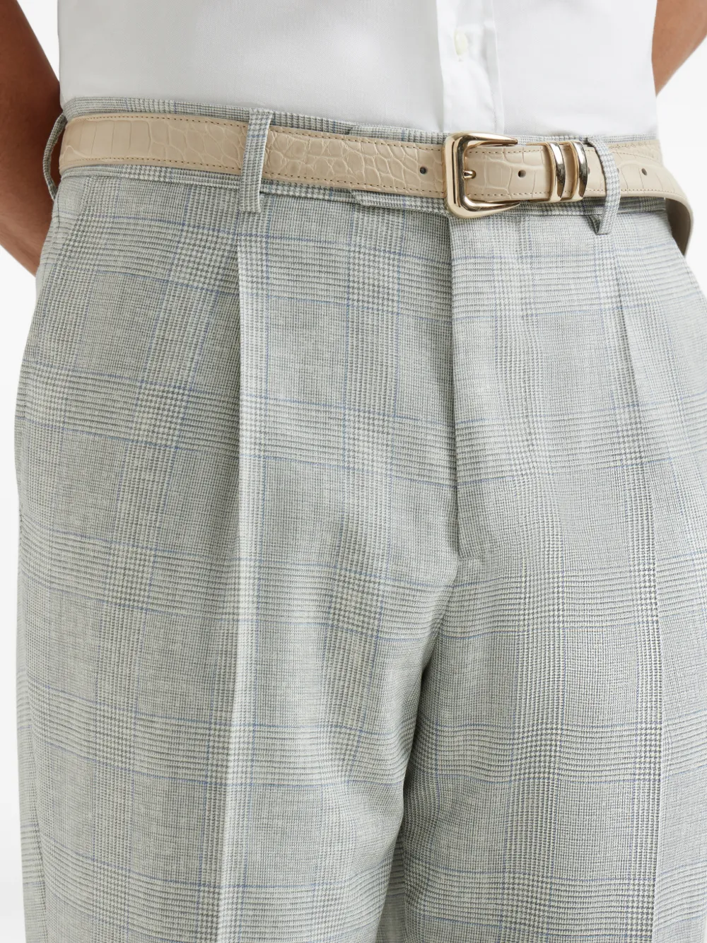 BRUNELLO CUCINELLI チェック柄 ガウチョパンツ USA4 Honeys（ハニーズ） パンツ チェック柄ガウチョパンツ レディース