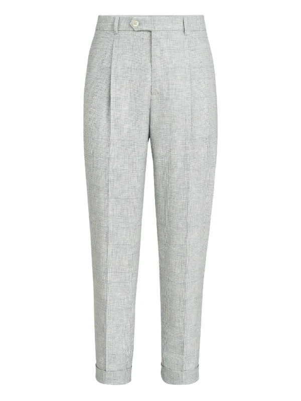 Brunello Cucinelli チェック パンツ | グレー | FARFETCH JP