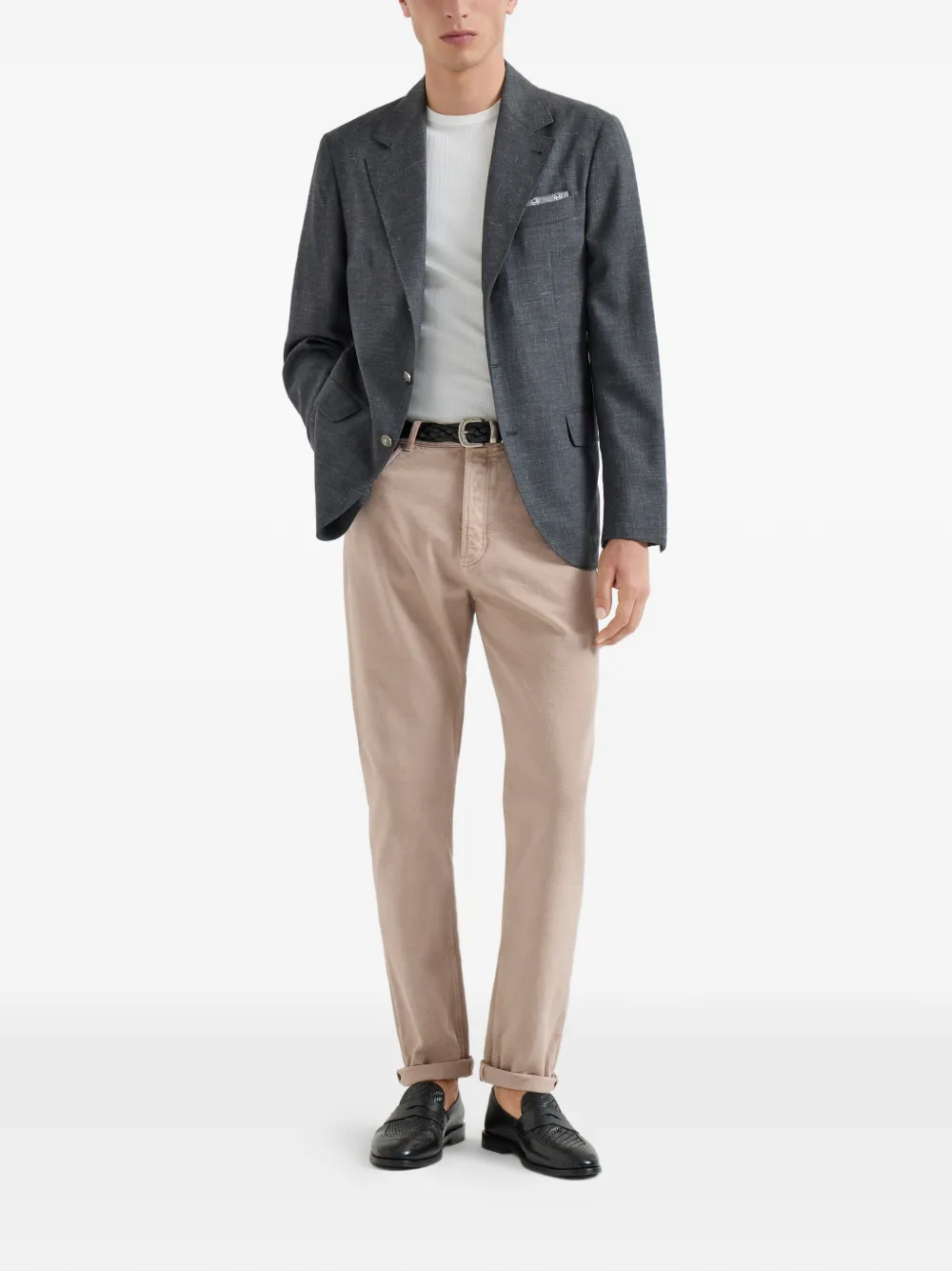 Brunello Cucinelli Jeans met vijf zakken - Bruin