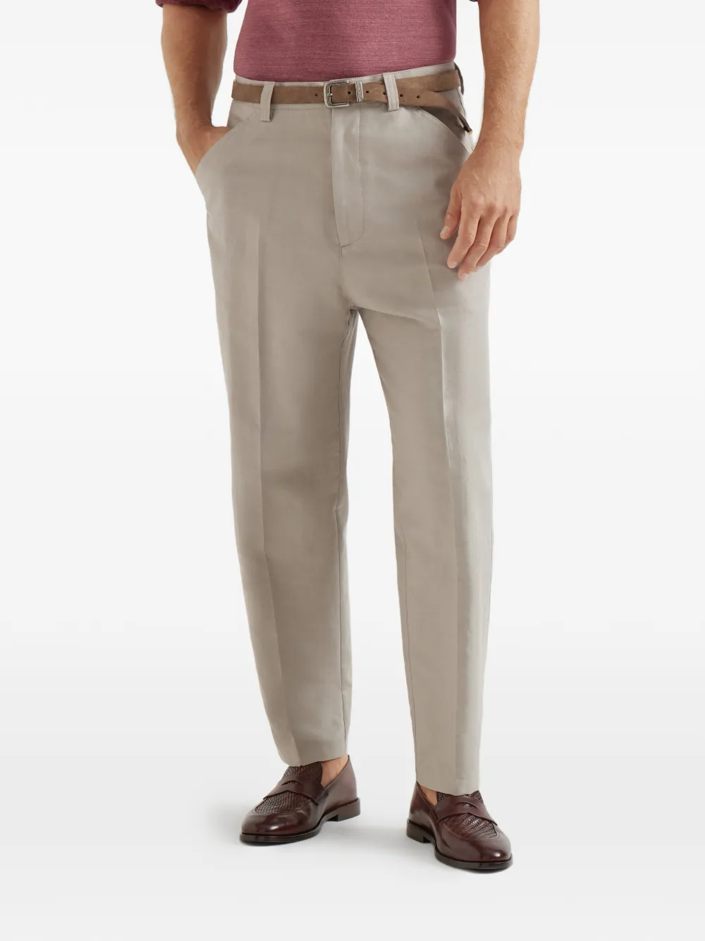 Panama Cotton Linen Trousers