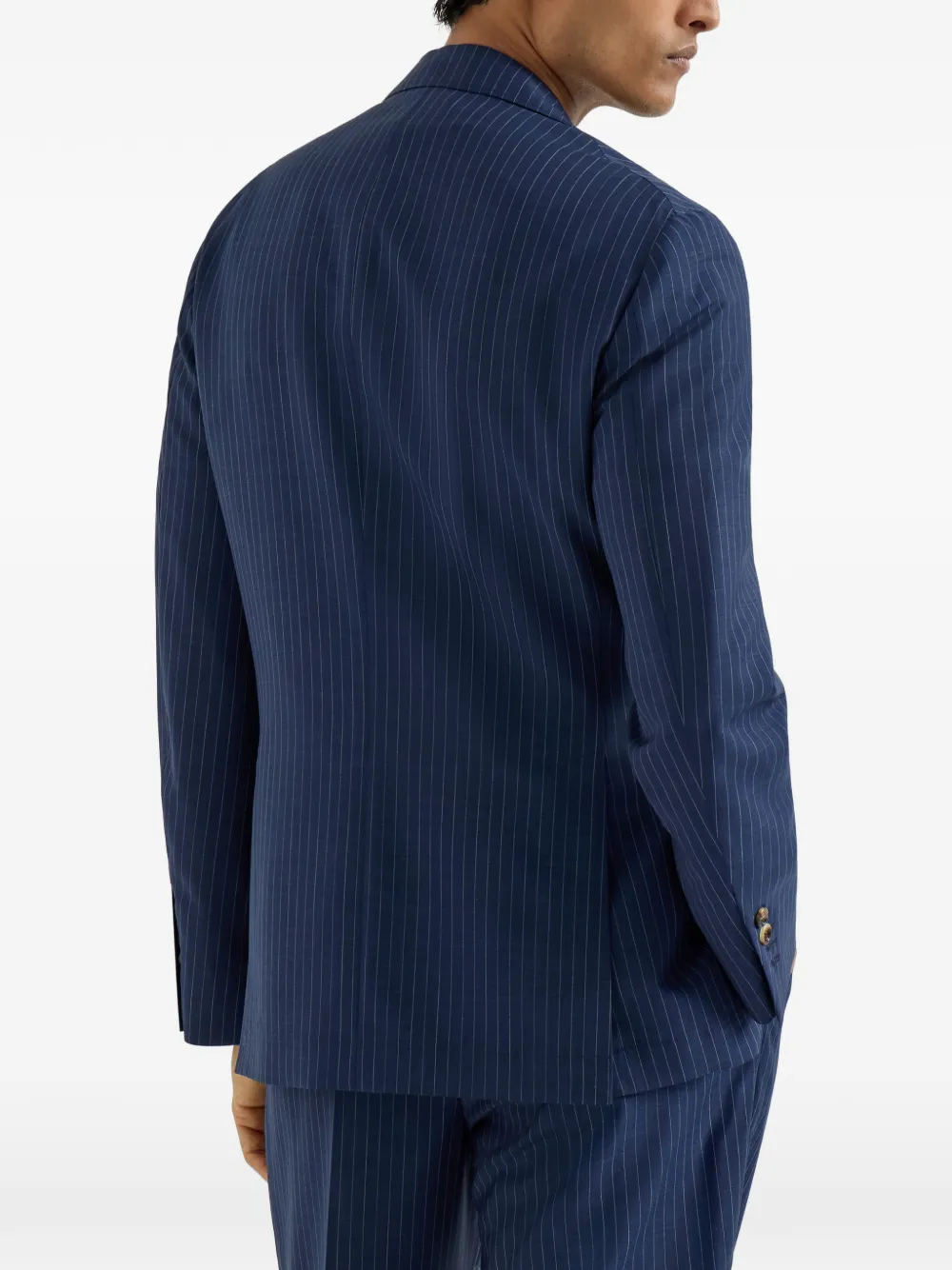 Brunello Cucinelli Cavallo blazer met krijtstreep Blauw