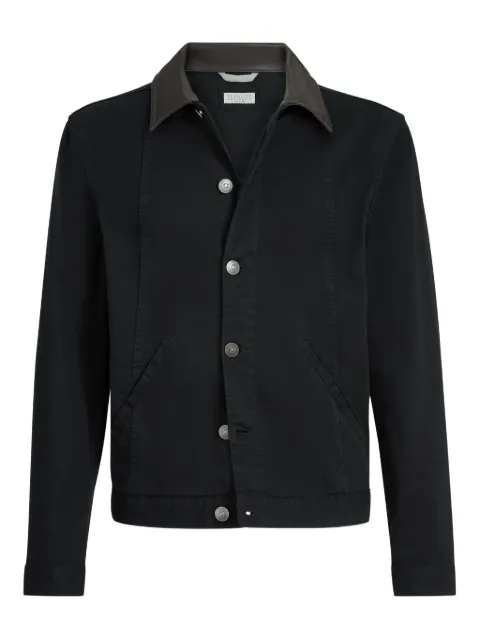 Brunello Cucinelli garment-dyed cotton jacket