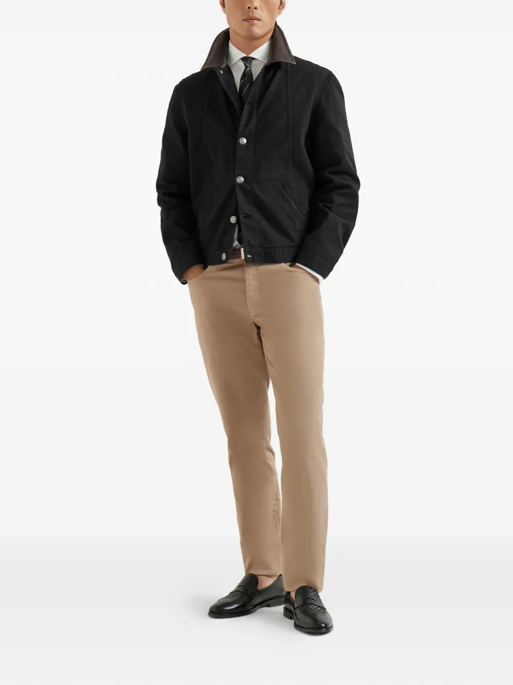 Brunello Cucinelli veste en coton à effet délavé | Vestes légères | Image 2