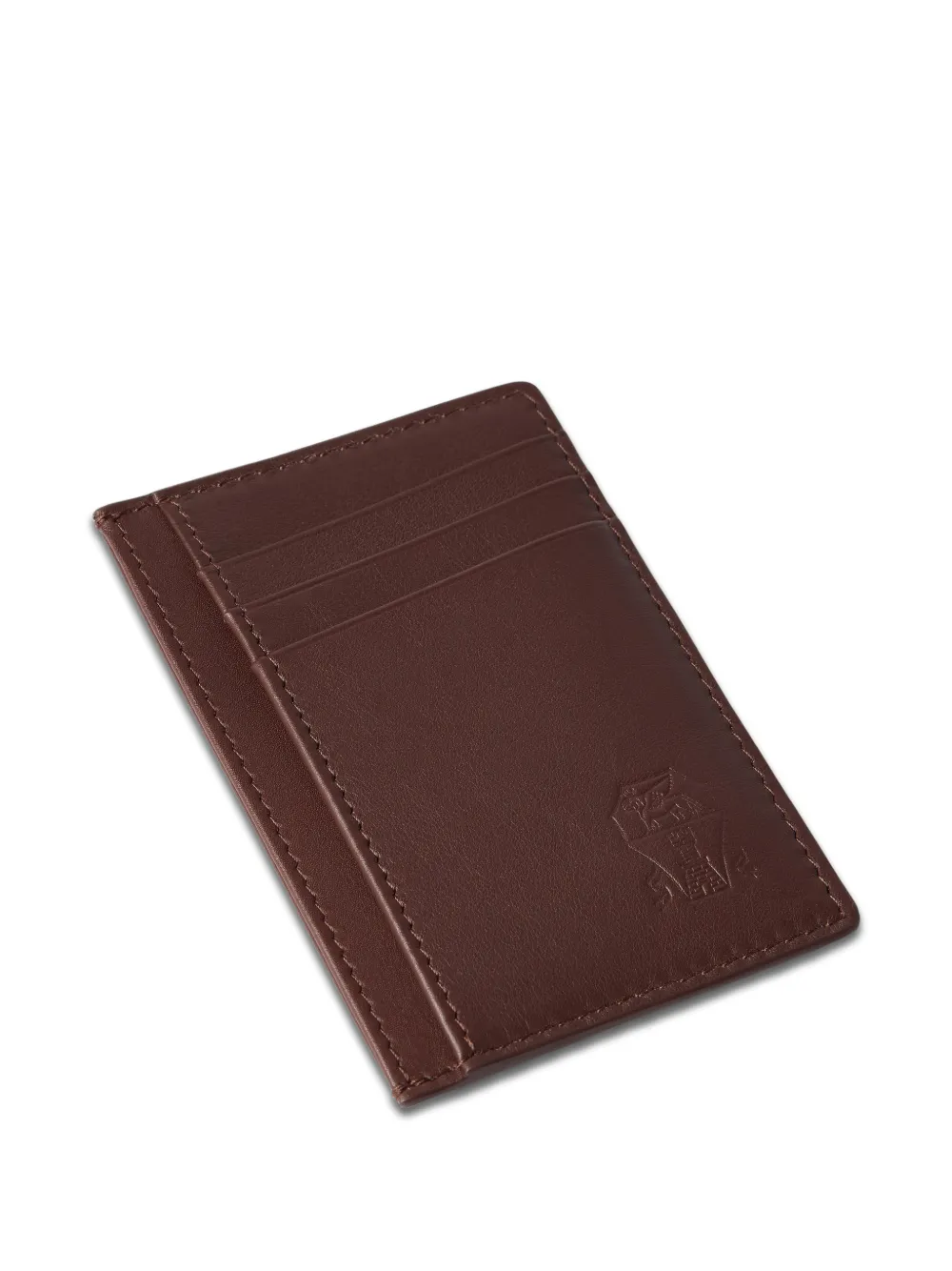  Brunello Cucinelli Porte-cartes En Cuir - Marron 