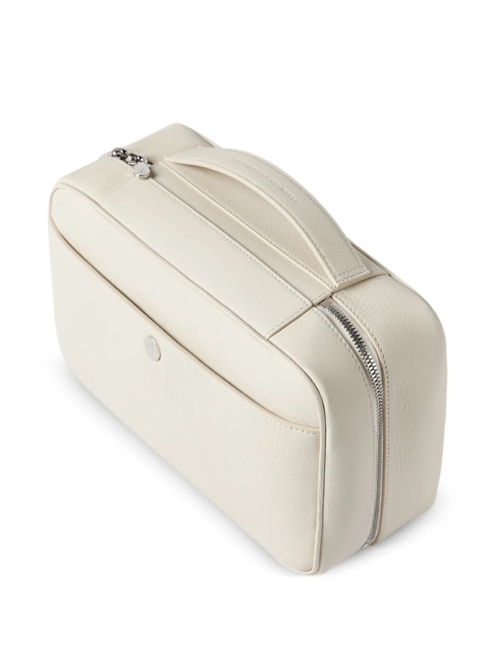 Brunello Cucinelli Reis toilettas van bewerkt leer Beige