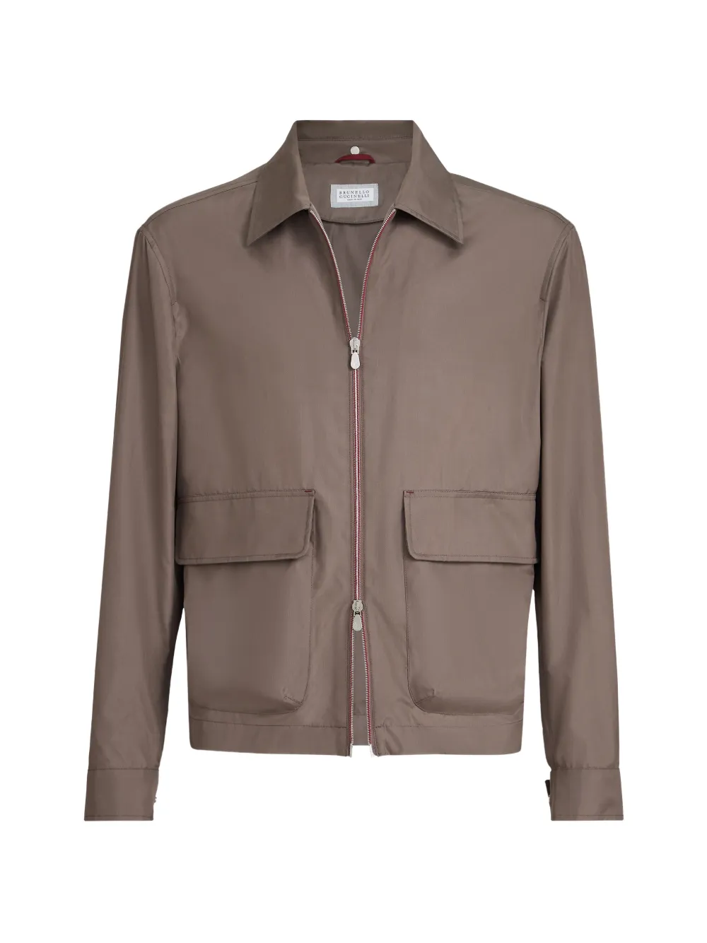 Brunello Cucinelli flap-pocket jacket - Marrone