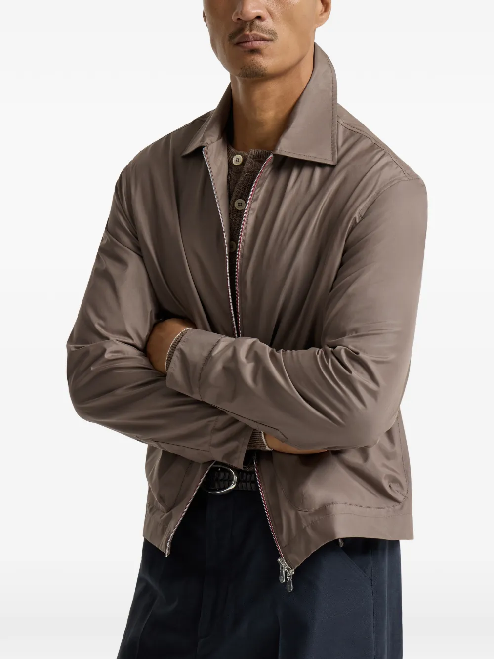 Brunello Cucinelli Jack met klepzak Bruin