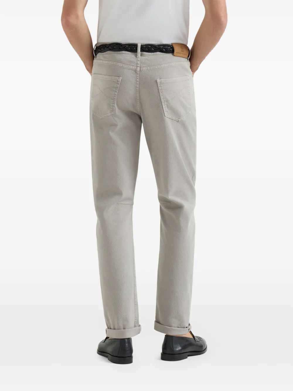  Brunello Cucinelli Five-pocket Button-fastening Jeans - Grey 