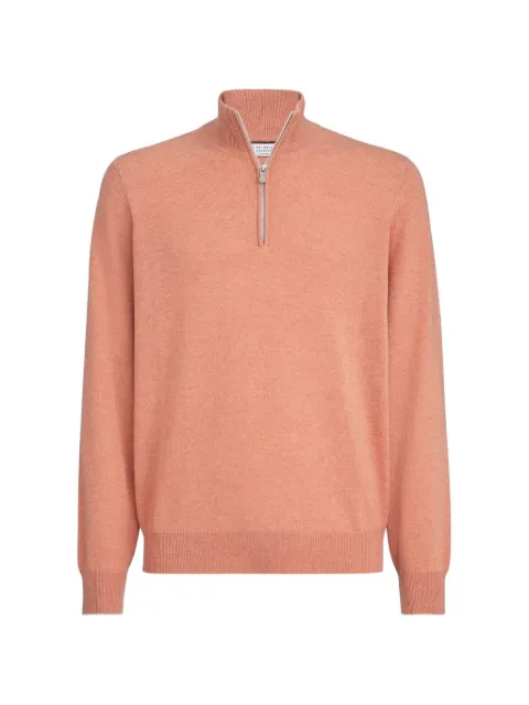 Brunello Cucinelli half-zip cashmere sweater