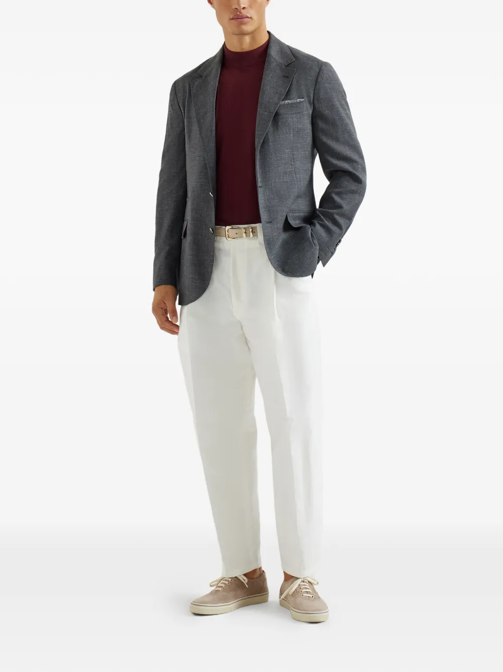 Brunello Cucinelli slubbed buttons blazer | Blazers | Image 2