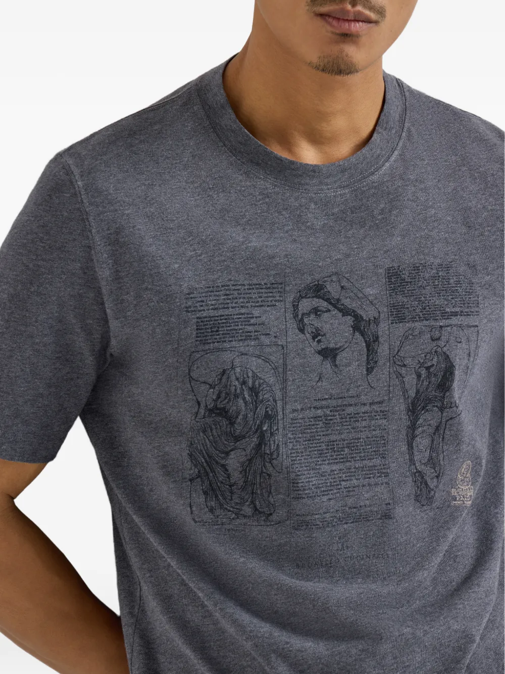 Brunello Cucinelli Jersey T-shirt Grijs