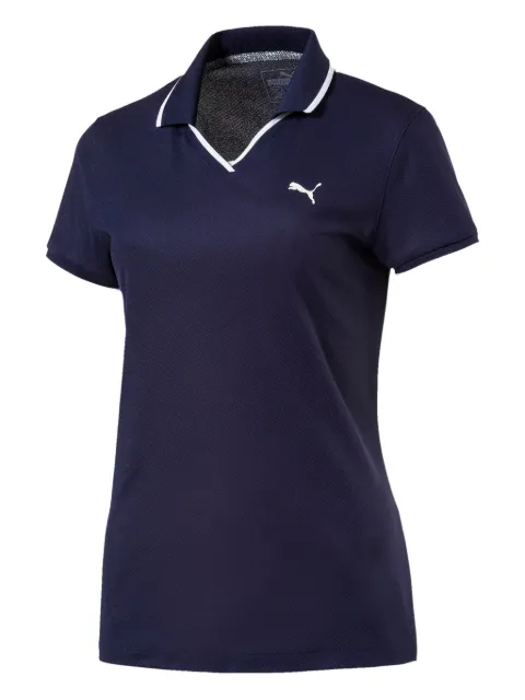PUMA pique polo-collar top