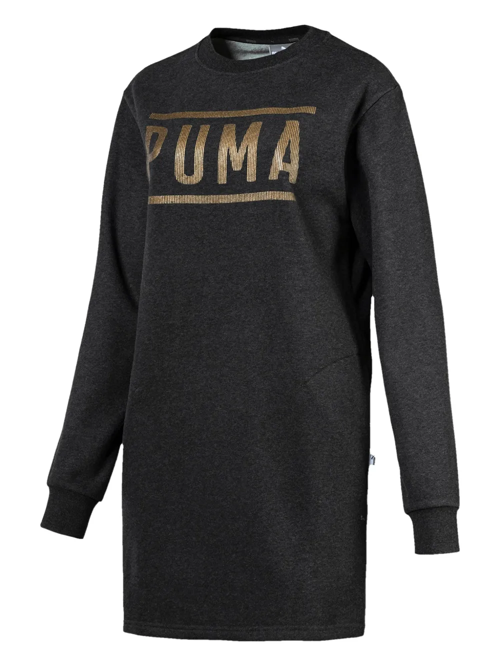 Puma Logo Fleece Mini Dress In Multi