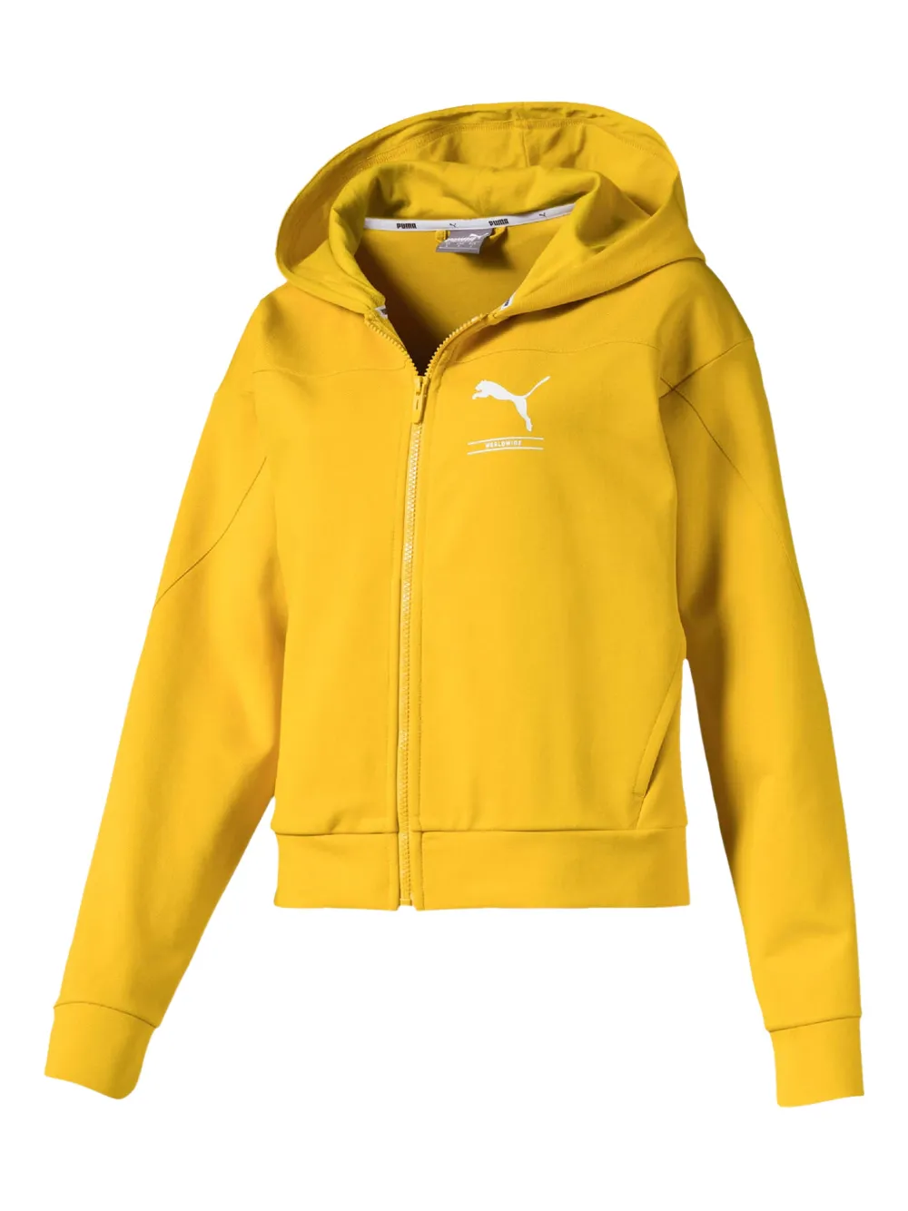 PUMA hoodie con cierre | amarillo | Image 1