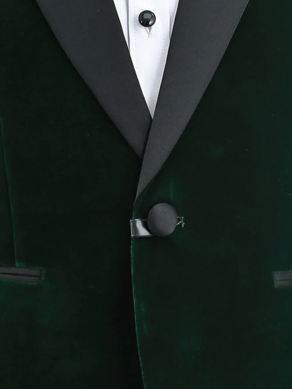 Moustache Vierdelig pak met fluwelen-effect Groen