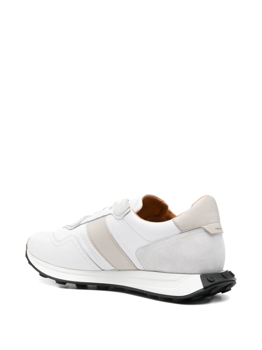 Magnanni Gestreepte sneakers Wit