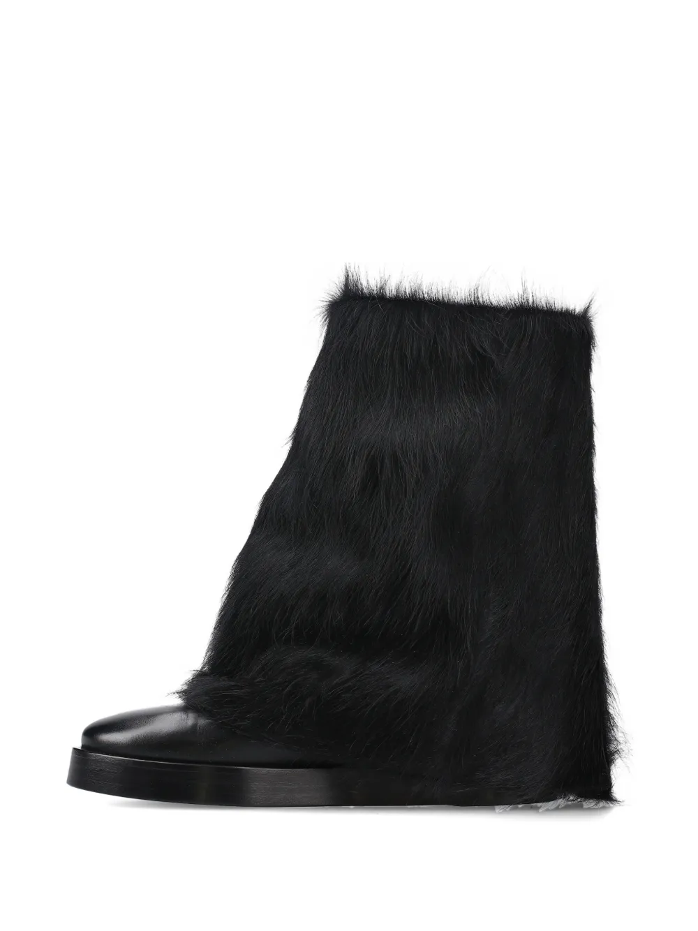 Premiata Leather Boots In Black