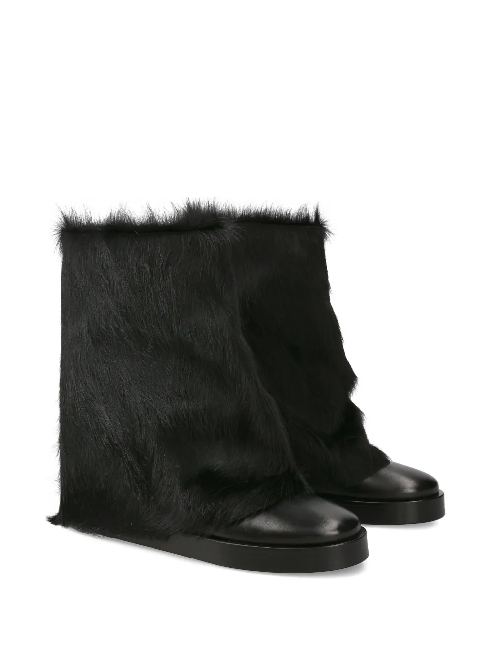 Premiata Leather Boots In Black