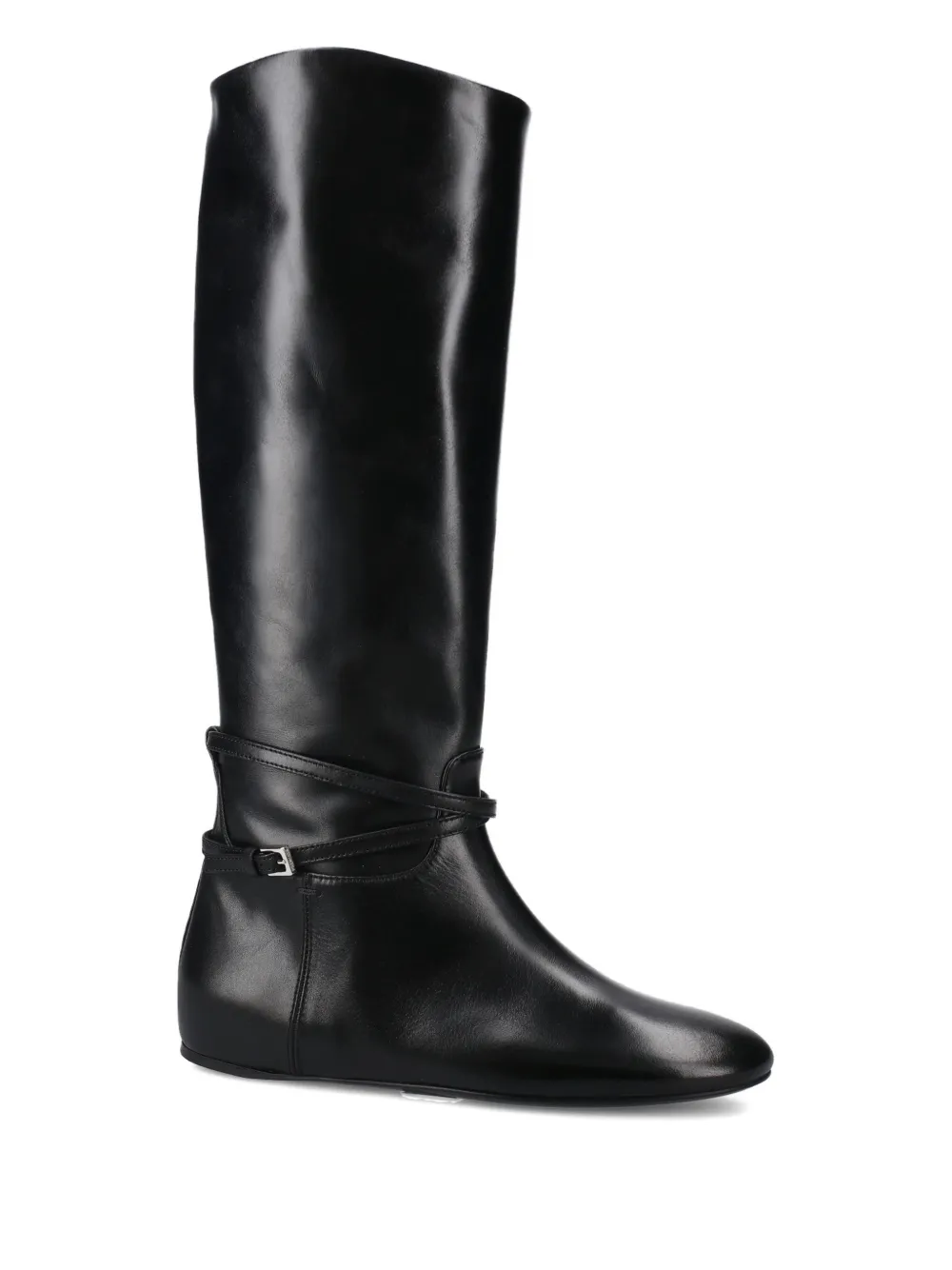 Premiata Buckle Strap Boots In Black