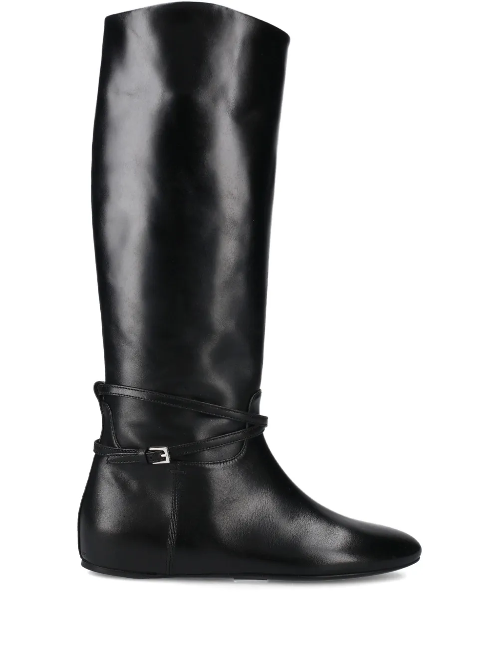 Premiata Buckle Strap Boots In Black