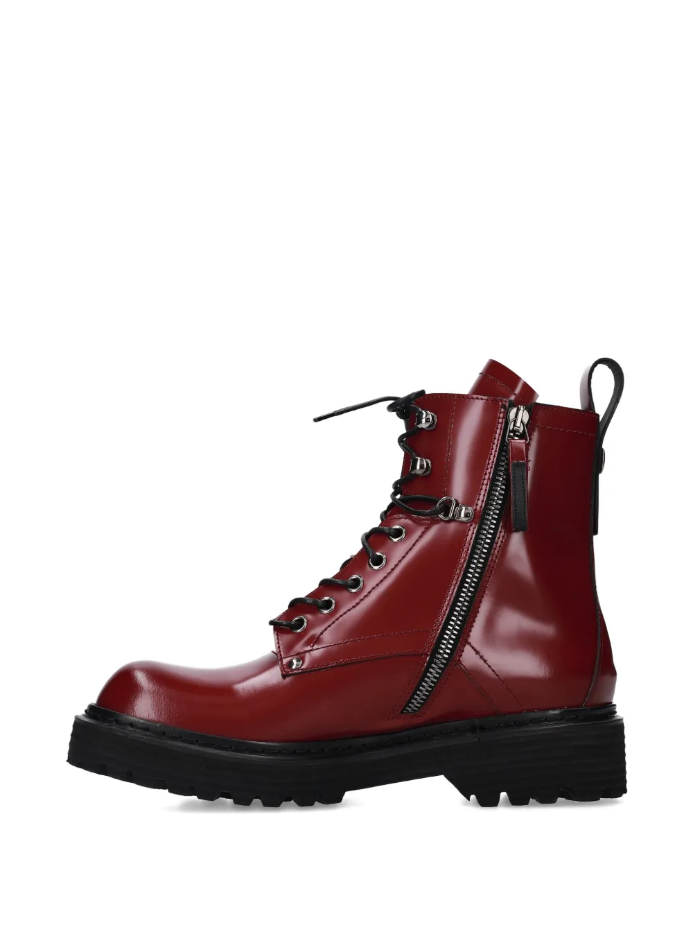 Premiata Veterlaarzen met rits Rood