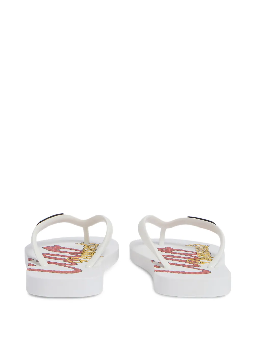 DSQUARED2 KIDS Badslippers met logodetail Wit