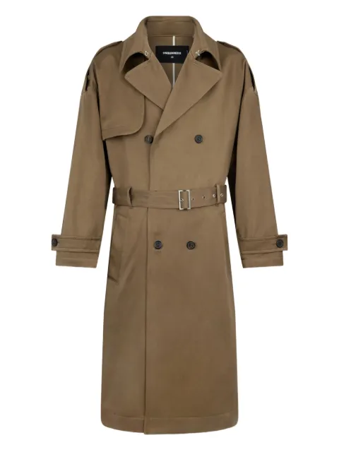 DSQUARED2 belted double-breasted trench coat