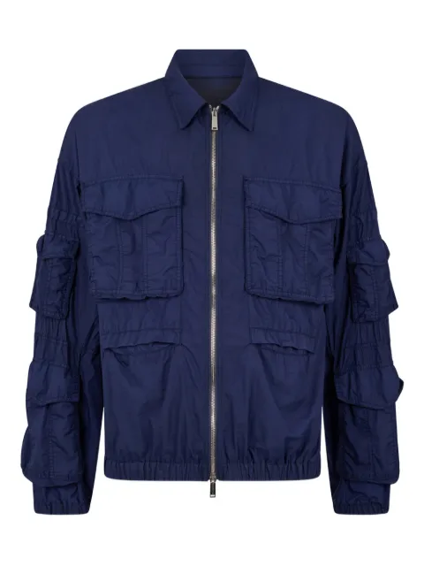 DSQUARED2 جاكيت كارغو 'كابان' مصبوغ بسحاب