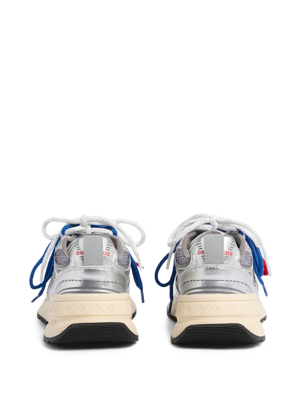 DSQUARED2 Sneakers met mesh vlak Zilver