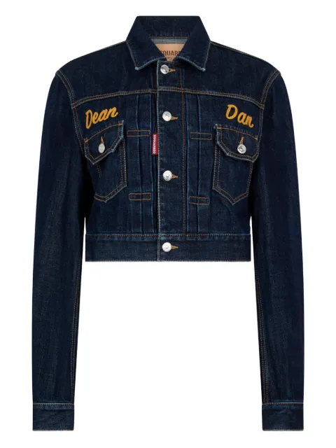 DSQUARED2  cimosa authentic japanese cropped jean jackets