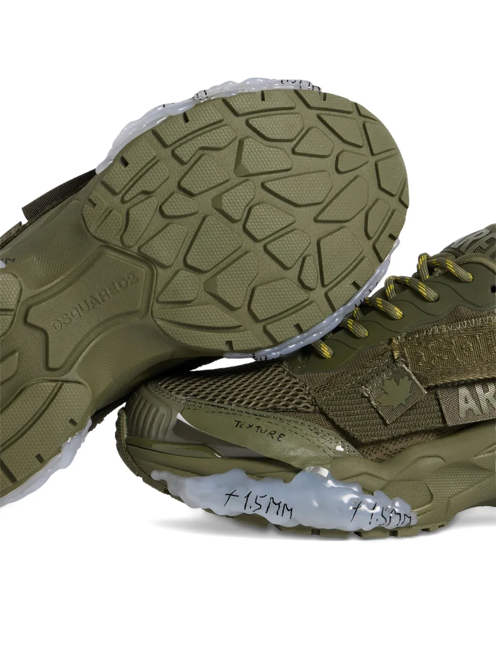 DSQUARED2 Patch Faster sneakers Groen