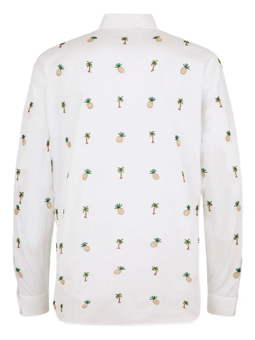 DSQUARED2 Overhemd met geborduurde ananassen - Wit