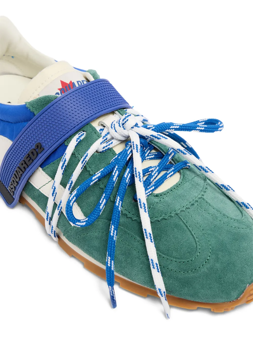 DSQUARED2 Sneakers met esdoornblad bandje Groen