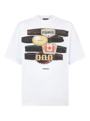 DSQUARED2 Iconique グラフィック Tシャツ | ホワイト | FARFETCH JP