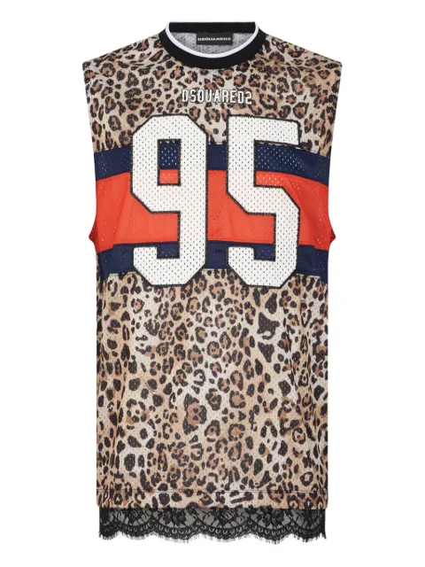 DSQUARED2 lace-trim sleeveless trunk