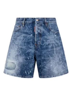 DSQUARED2 stretch-cotton Denim Shorts | Blue | FARFETCH